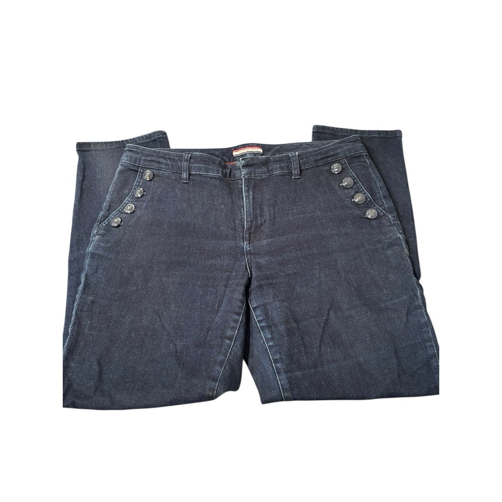 Tommy Hilfiger Blue Jeans Trousers Women 11 Preppy Classic Outdoor‎ Straight Leg